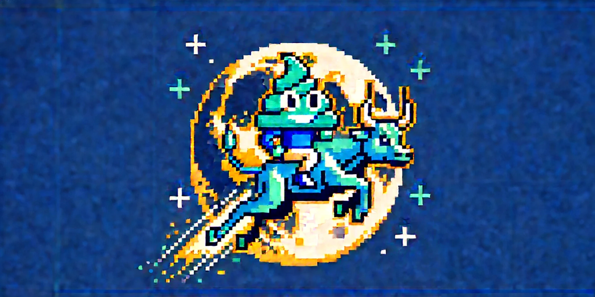 Paska riding a bull to the moon illustration